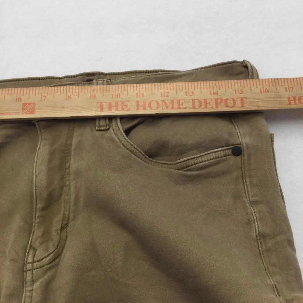 Banana Republic Jeans Mens 32x32 Beige Straight Leg Denim Zip Fly Stretch Casual